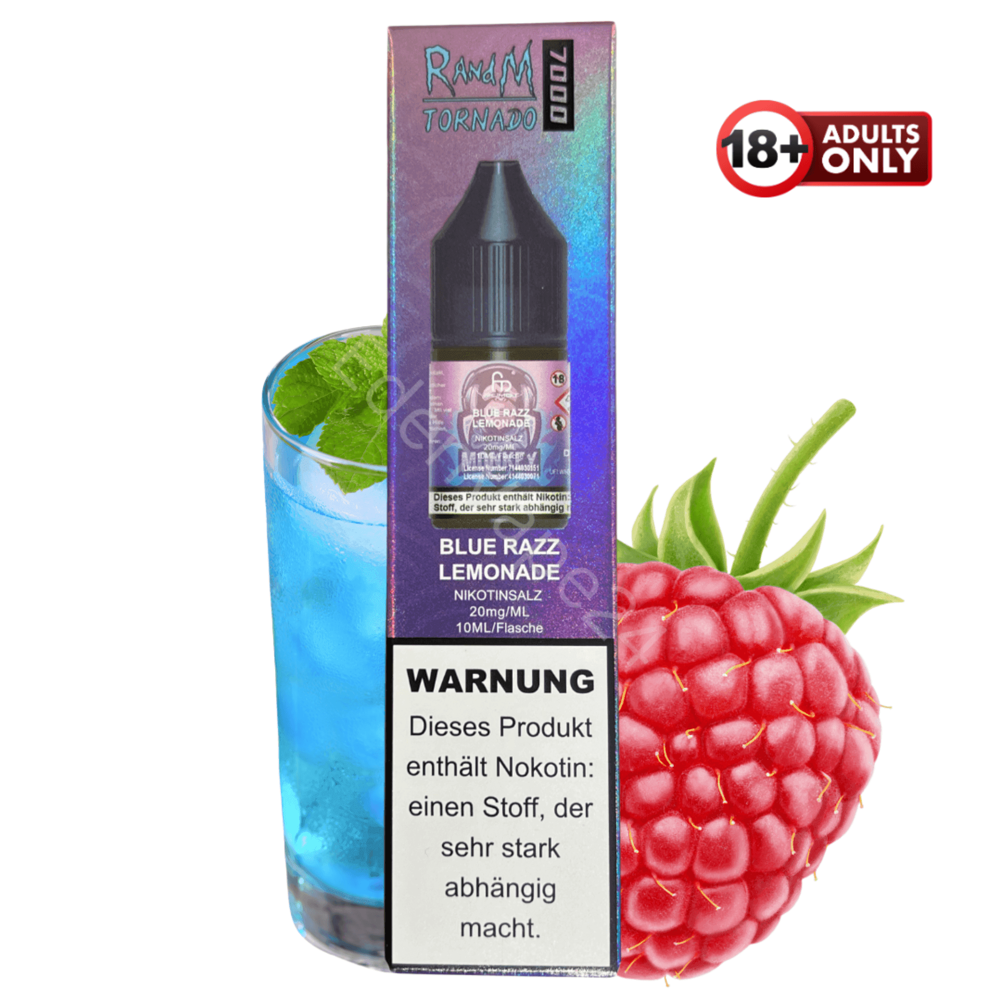 RandM Tornado 7000 Liquid - Blue Razz Lemonade - EdenVape24